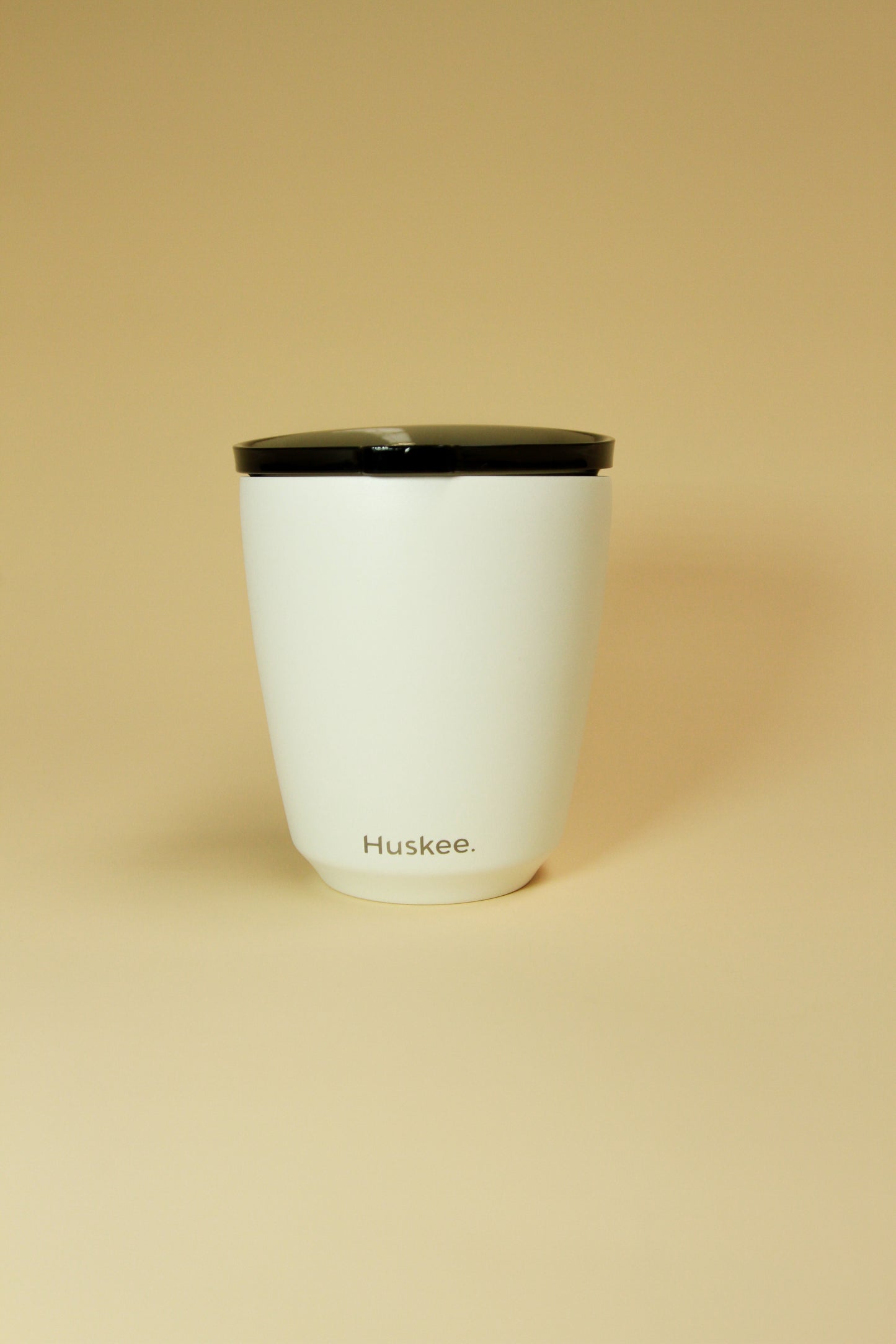 Husky white stainless steel 8Oz cup with lid